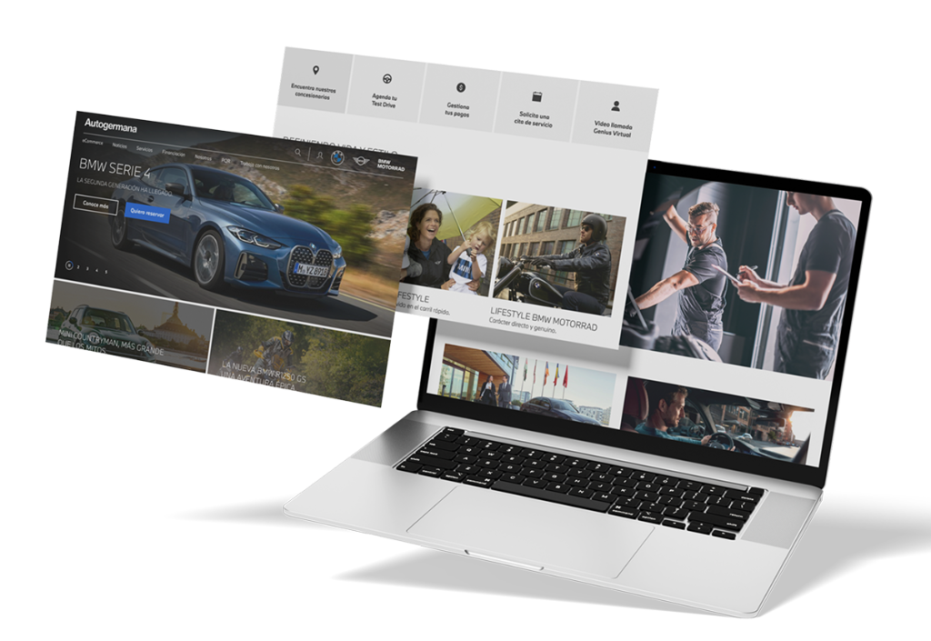 Plataforma digital desarrollada por LEGGER para BMW Colombia